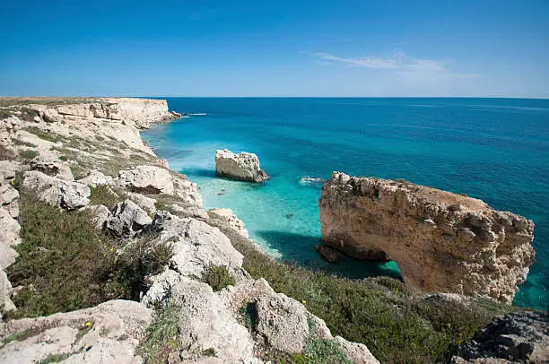 This beautiful landscape is in a part not urbanized just in the middle of the city of Siracusa, in Sicily. Siracusa is famous for tourism, sea, art, history, monuments.