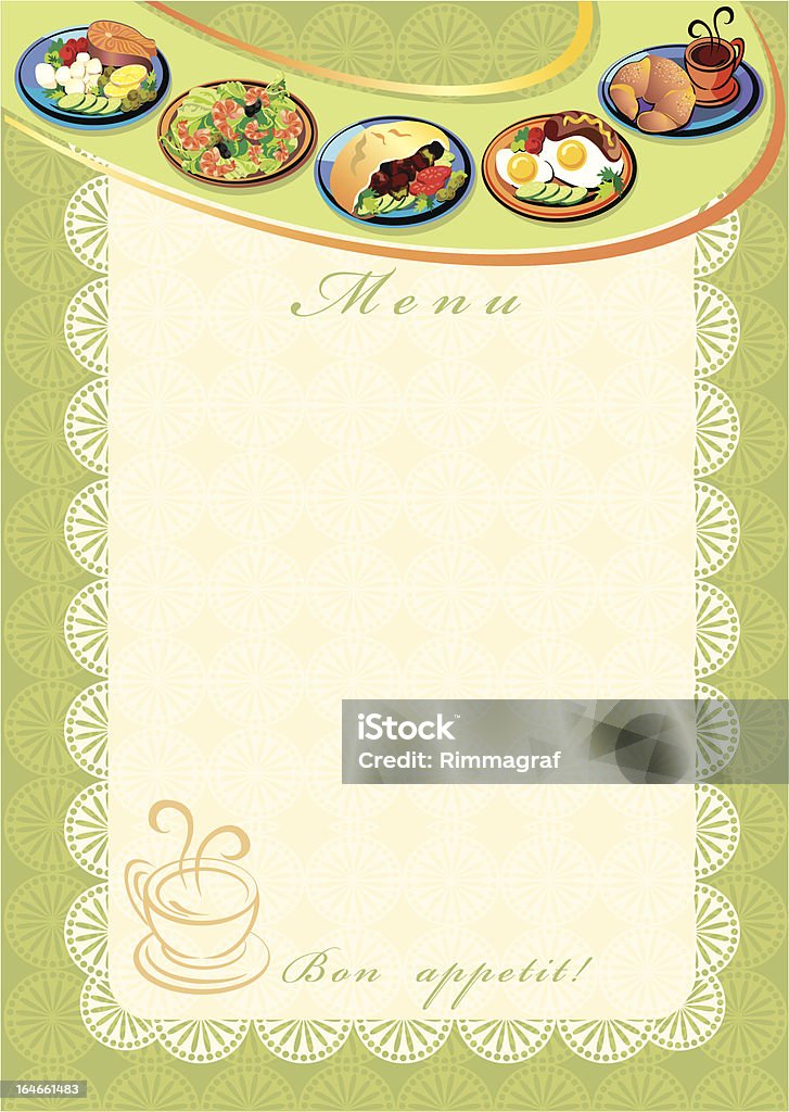 Menu - arte vettoriale royalty-free di Bagel