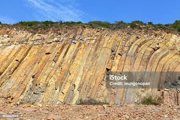 Hong Kong Geo Parque Hexagonal Coluna - Fotografias de stock e mais imagens de Ao Ar Livre - Ao Ar Livre, Azul, Castanho