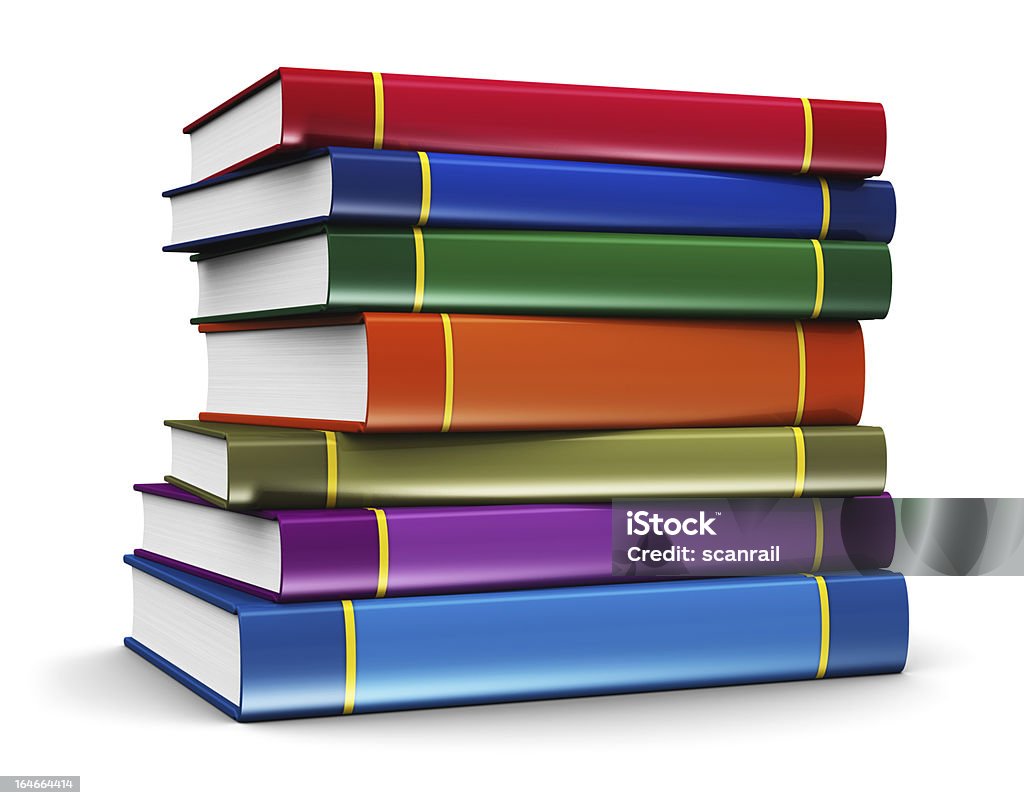 Pila de libros de colores - Foto de stock de Color - Tipo de imagen libre de derechos