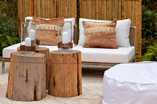 Image of a cosy seating area in the garden.