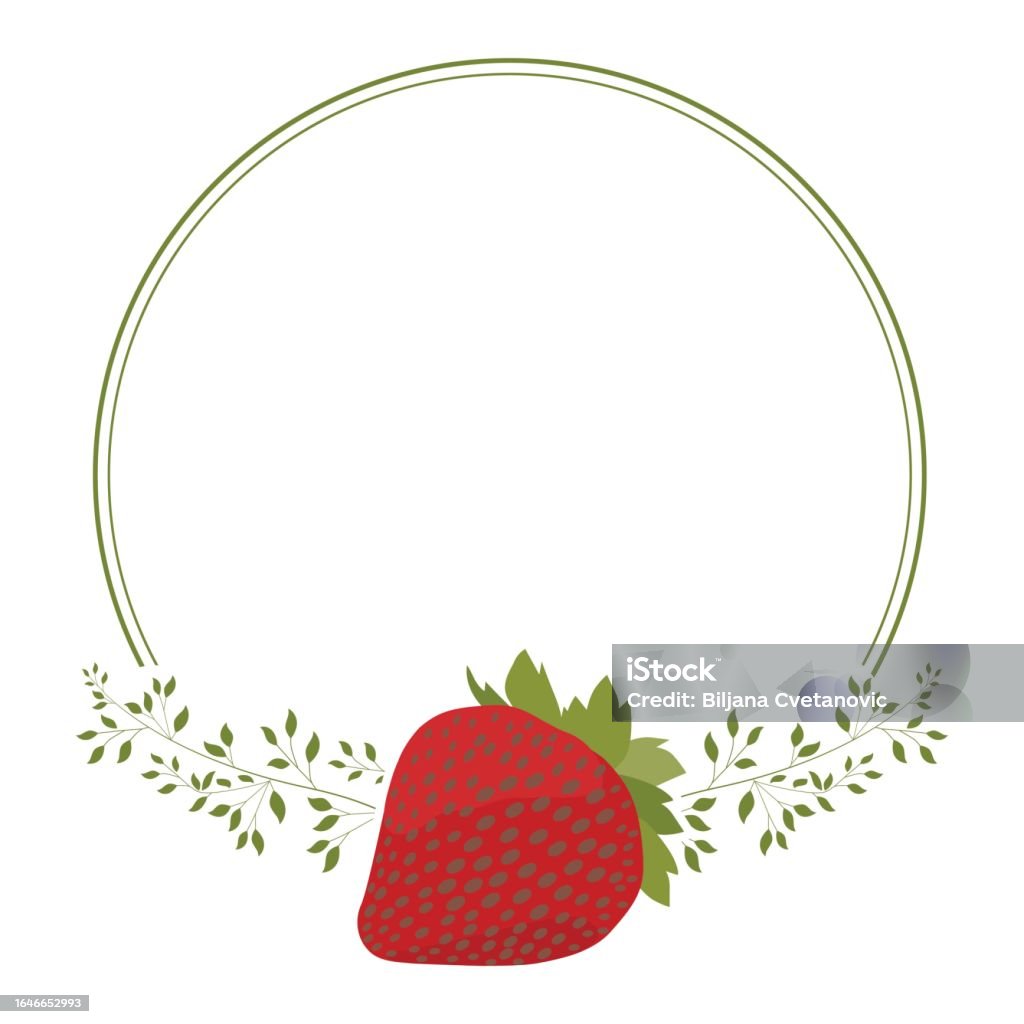 Frame Strawbery Strawberry Frame Stock Illustration - Download Image Now - Abstract ...
