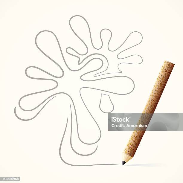 Pencil Drawing Drop Line Stock Illustration - Download Image Now - Art, Art And Craft, Backgrounds