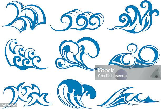 Water Waves Stock Illustration - Download Image Now - Abstract, Backgrounds, Beach