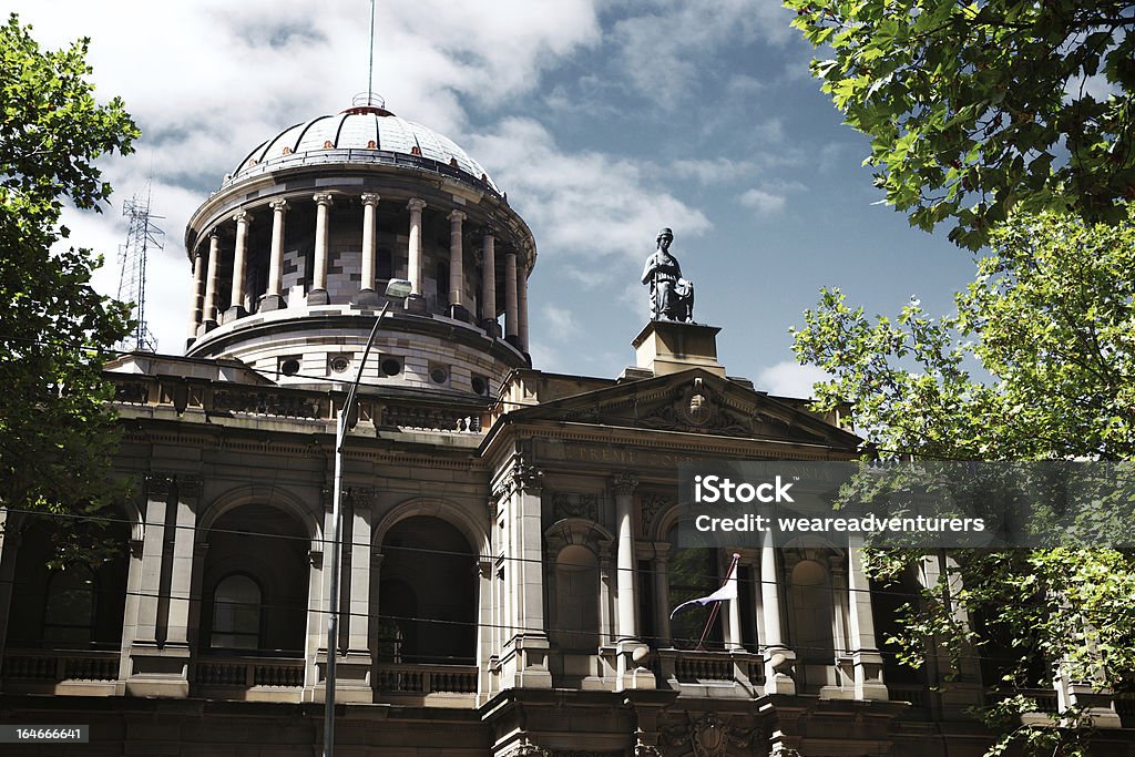Melbourne tribunal supremo - Foto de stock de Palacio de la justicia libre de derechos