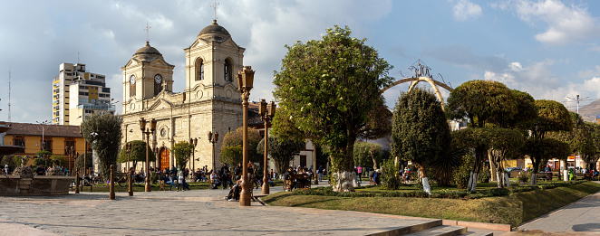Plaza Constitución en la ciudad de Huancayo photo