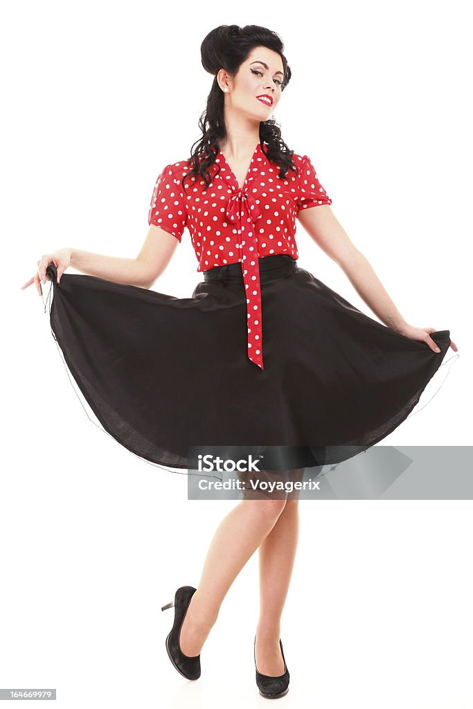 Pin-up estilo retro Menina-mulher - Royalty-free 1950-1959 Foto de stock