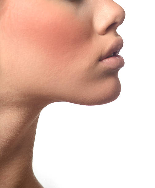 istock Beauty woman`s face and neck detail 164671204