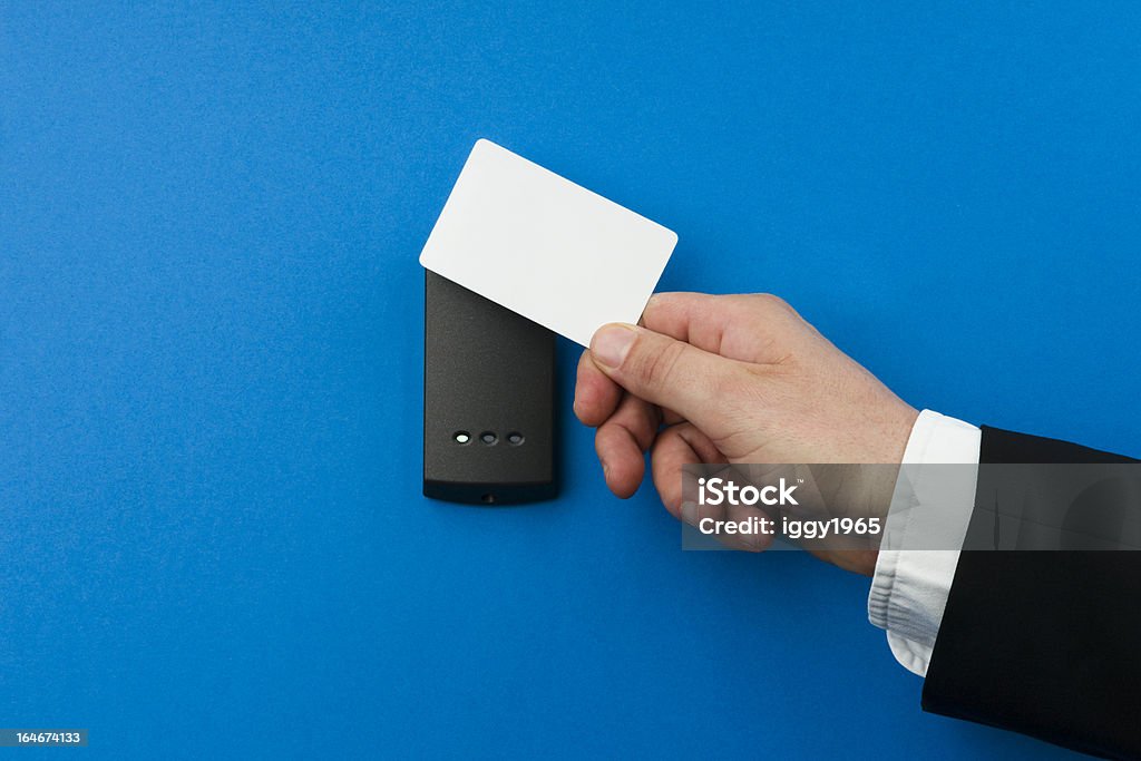 electronic security system being activated electronic key system to lock and unlock doors Cardkey Stock Photo