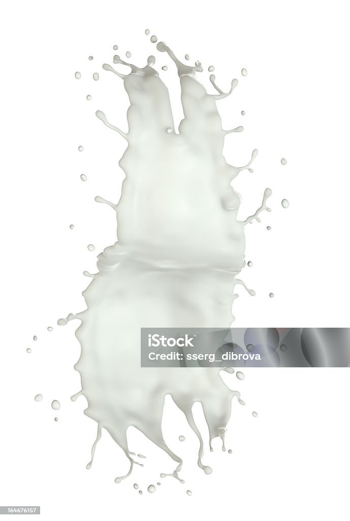 Latte splash - Foto stock royalty-free di Astratto