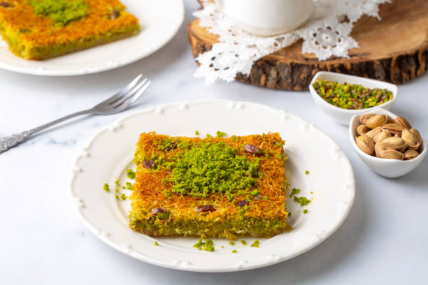 istock Turkish dessert antep kadayif - pistachio kadayif 1646776629
