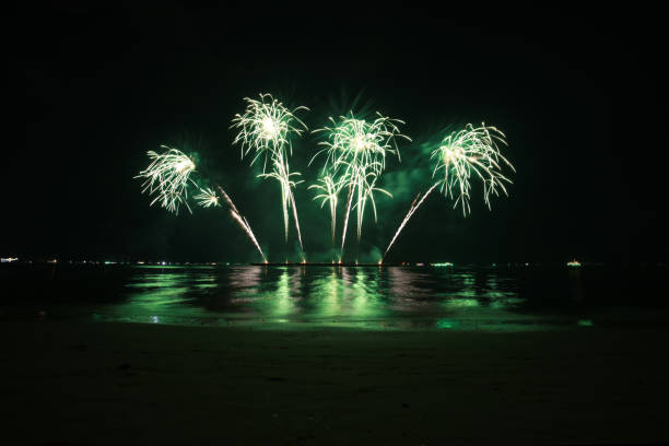 istock Firework Celebration over Pattaya Beach in Chonburi Province Thailand 1646791163