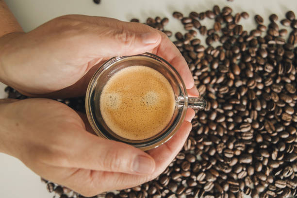 コーヒーの国際デー - menu bean brown caffeine ストックフォトと画像