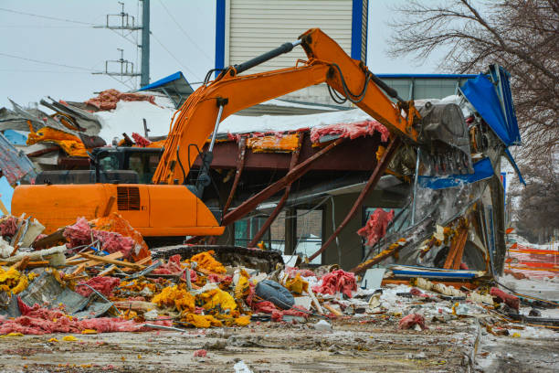 istock Tearing down commercial building. 1646836408