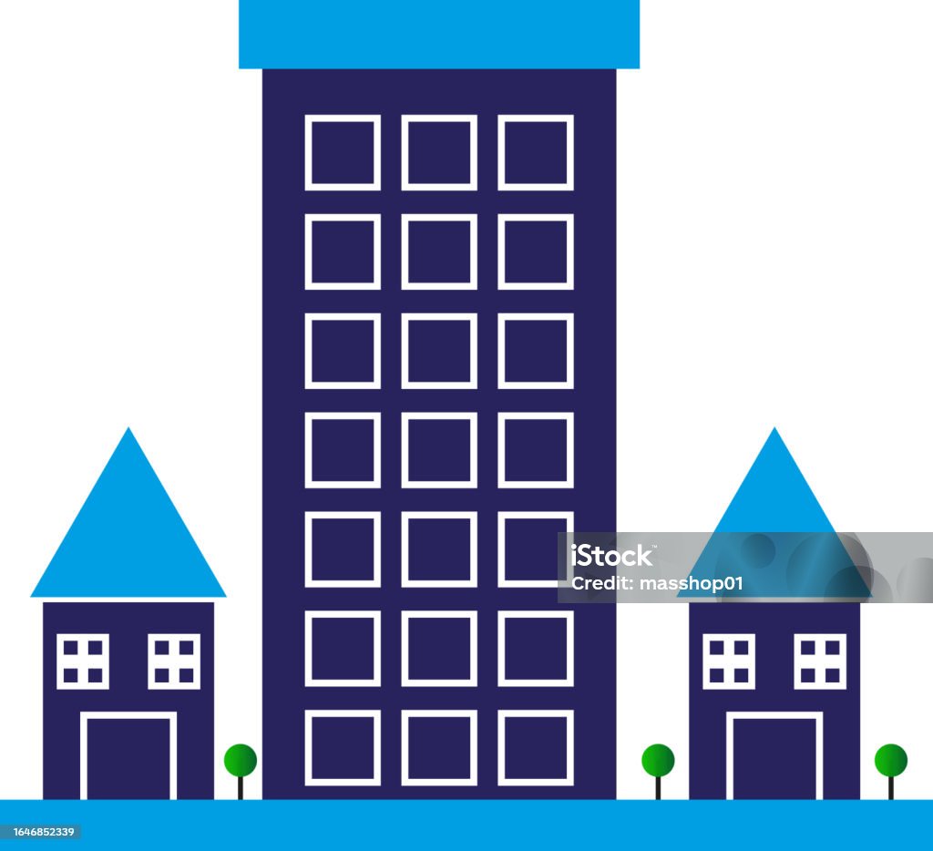 Feature Vector Housing Futuristic Modern House Buildings Vector Stock Illustration - Download ...