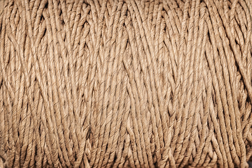 A skein of paper brown twine.