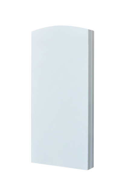 istock Blank standing advertising or information placard board on the white background (Clipping Path) 1646887223