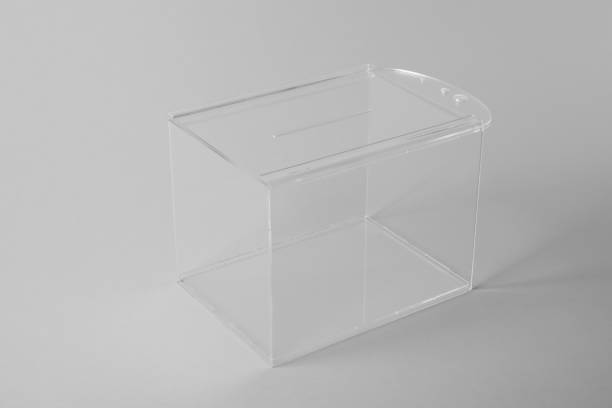 istock One ballot box on light grey background. Election time 1646887792