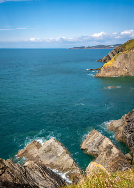 istock Jagged rocks at Baggy Point 1646903492