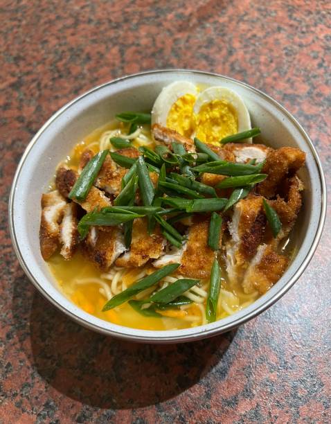 istock A noodle soup with meat and vegetables. Ramen. 1646904087