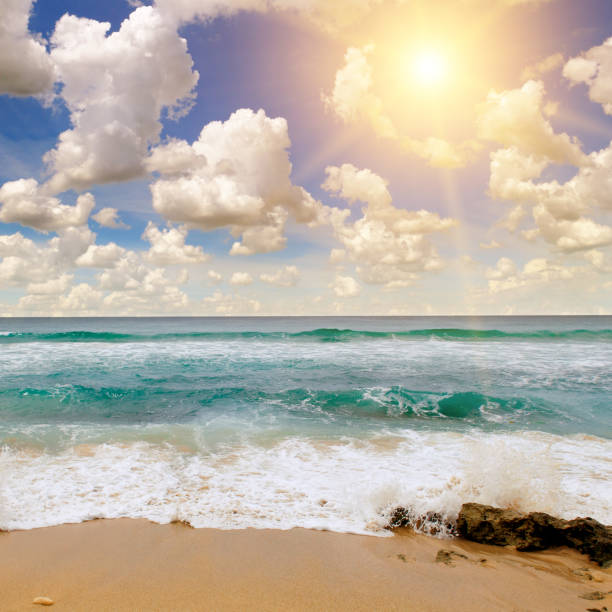 istock Beautiful tropical sea and sun. 1646916962