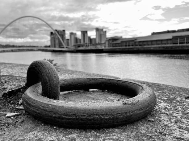 A wrought iron mooring ring at Newcastle Upon Tyne