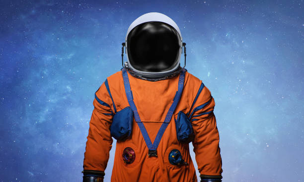 istock Astronaut in deep bright space. Future Artemis mission from Earth planet on Moon satellite. Spaceman. 1646954301
