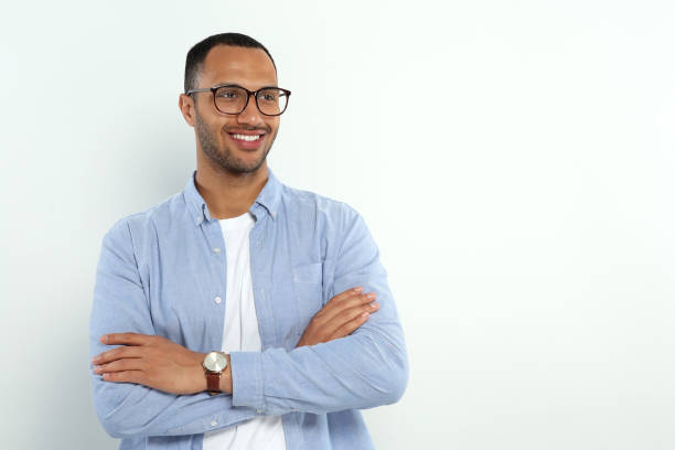 istock Portrait of handsome young man on white background, space for text 1646961895