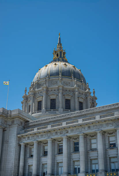 istock NE City Hall wing facade and dome on top, San Francisco, CA, USA 1647113428