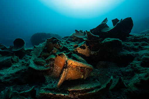 A Historical Wreck in Aegean Sea in  Turkey