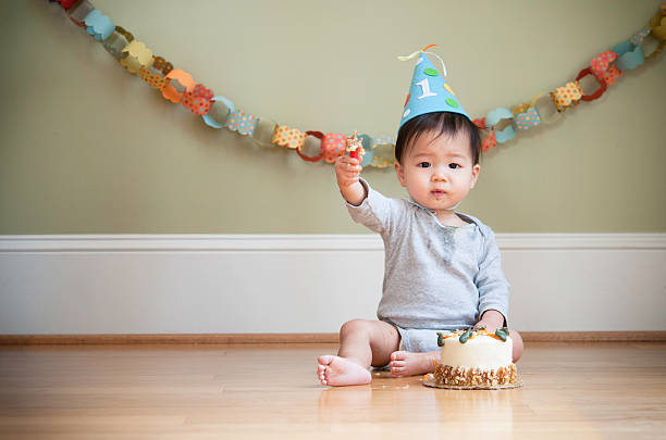 istock Asian baby celebrating his First Birthday 164713082