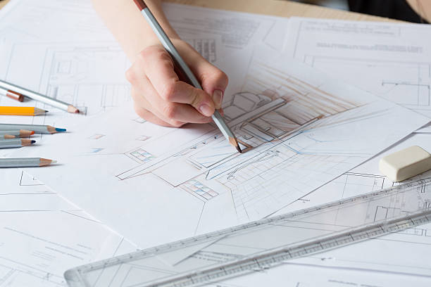 istock Hand drawing details of the interior 164715743