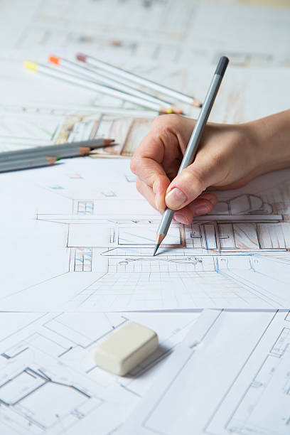 istock Hand drawing details of the interior 164715813