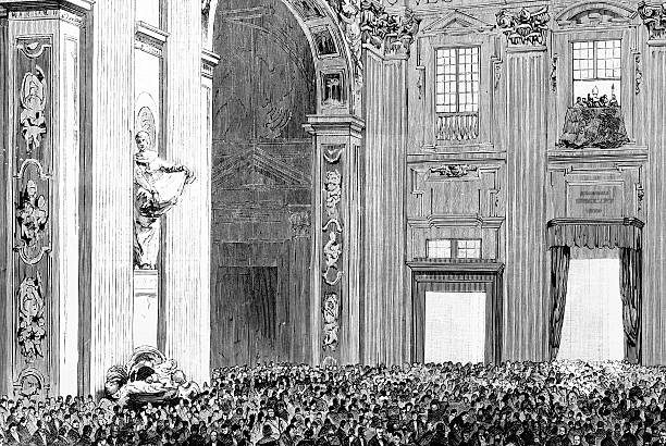 Pope benediction in Vatican Basilica
