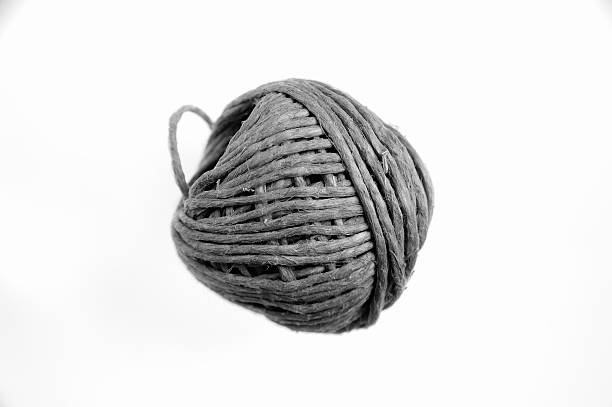 istock Natural twine ball, isolated, white background 164719396
