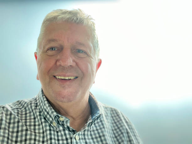 istock Senior Caucasian man selfie indoors 1647216895