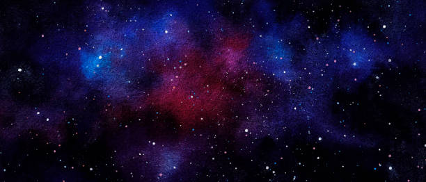 istock Vector cosmic illustration. Beautiful colorful space background. Watercolor Cosmos 1647235058