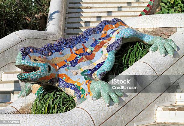 Parc Guell Echse Barcelona Stockfoto und mehr Bilder von Parc Guell - Parc Guell, Echse, Eigentlicher Leguan