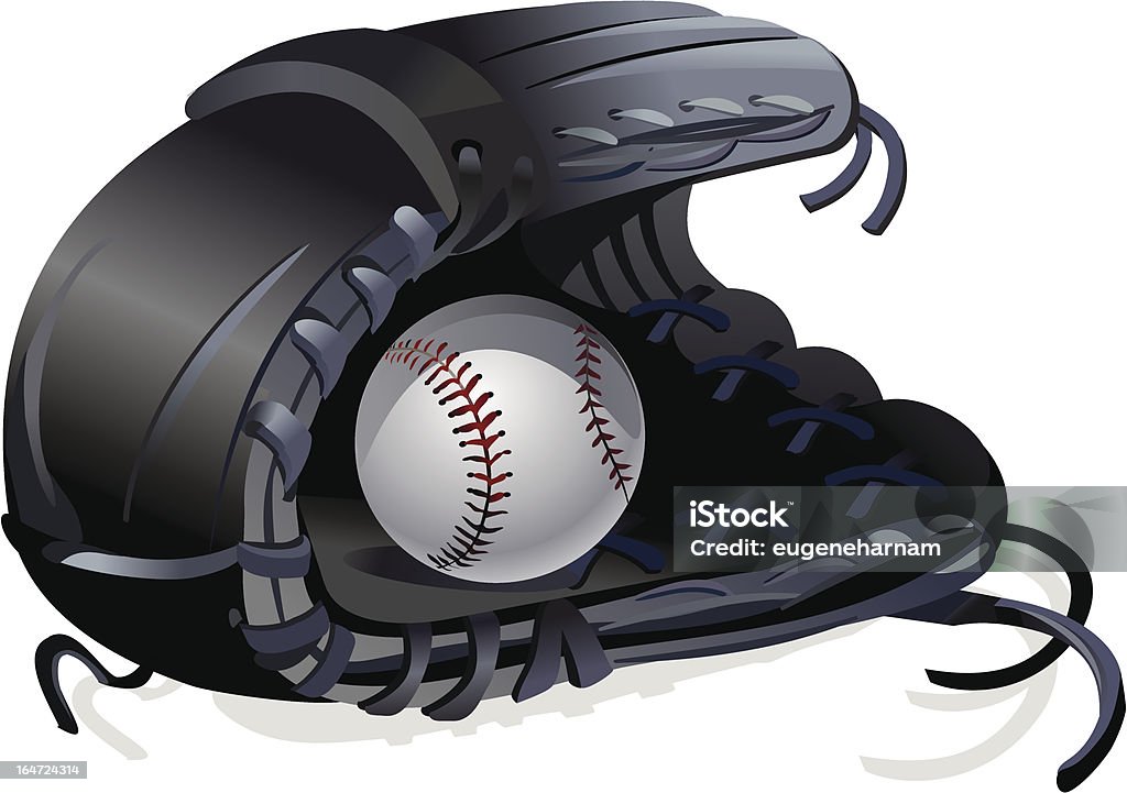 Gant de BASEBALL et ballon - clipart vectoriel de Activité libre de droits