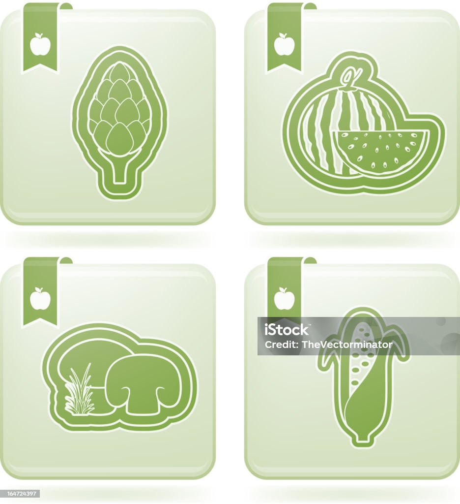 Végétarien plats - clipart vectoriel de Aliment libre de droits