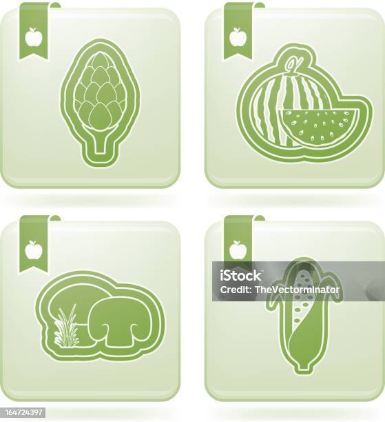 채식요리 음식 0명에 대한 스톡 벡터 아트 및 기타 이미지 - 0명, 과일, 버섯