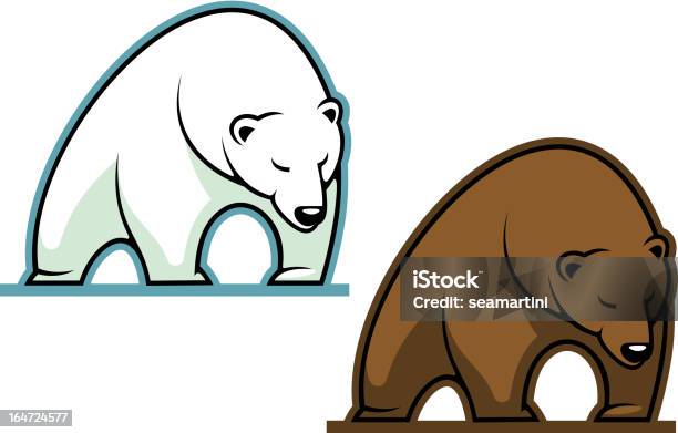 Big Kodiak E Arctic Bears - Arte vetorial de stock e mais imagens de Animal - Animal, Banda desenhada - Produto Artístico, Castanho