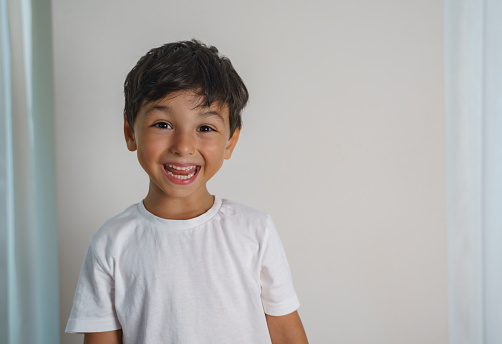 Cute little boy smiling portrait