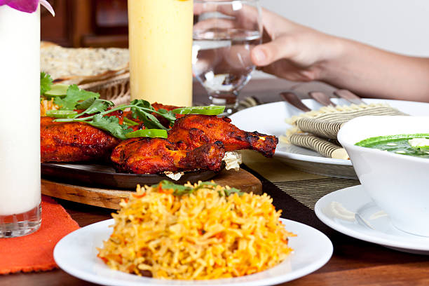 Indian Food Chicken Tandori stock photo