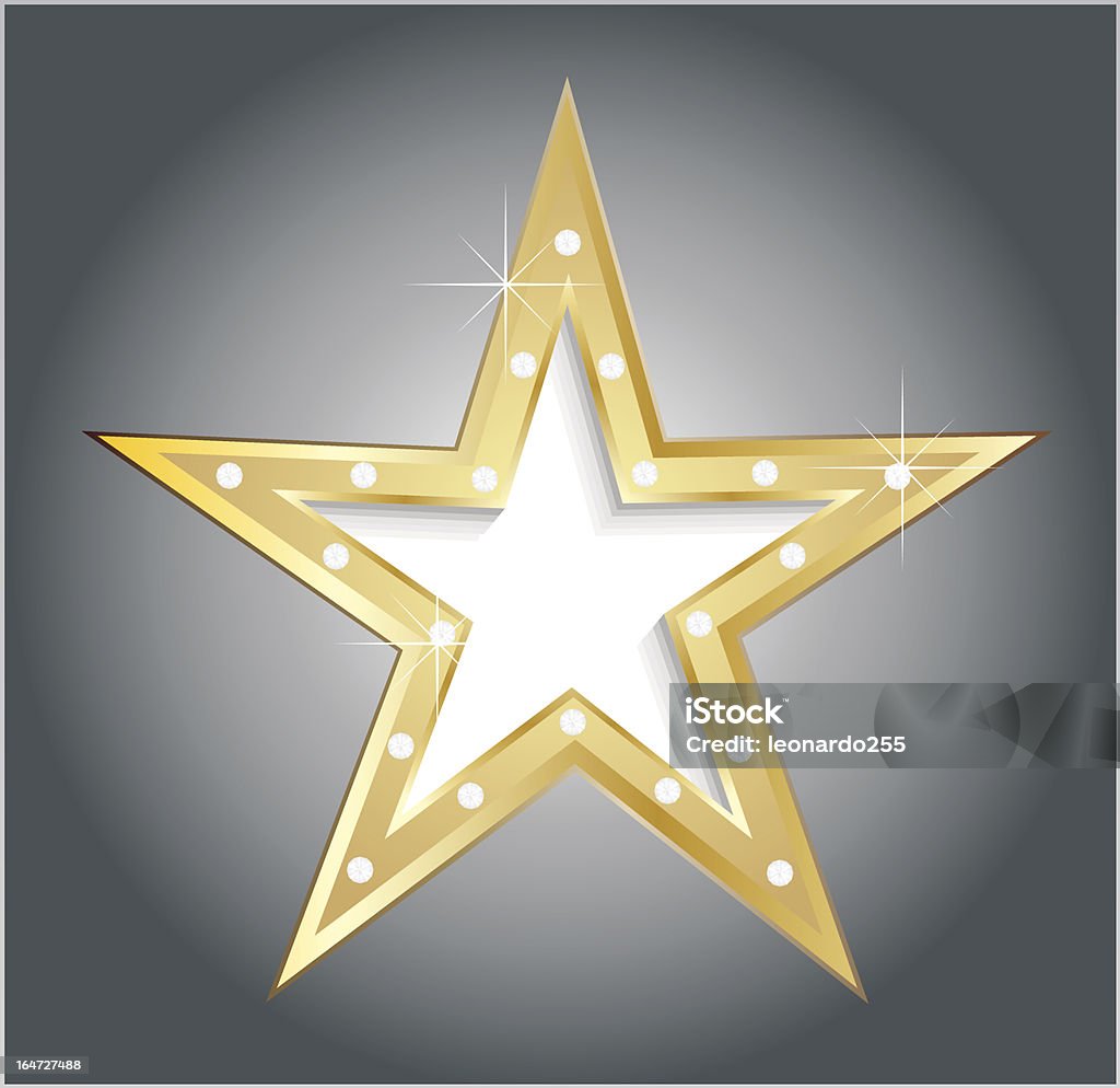 golden star - arte vettoriale royalty-free di Acciaio