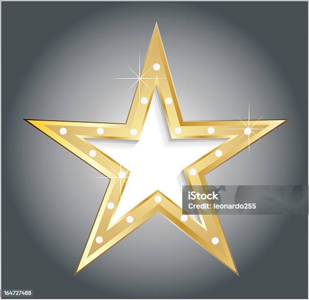 Golden Star - Immagini vettoriali stock e altre immagini di Acciaio - Acciaio, Affari, Arte, Cultura e Spettacolo