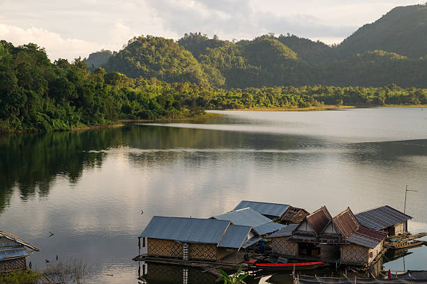 istock Floating houses at Khao Laem 164730521