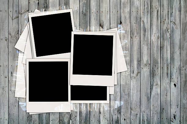 istock Blank Photos on Wooden Wall 164734247