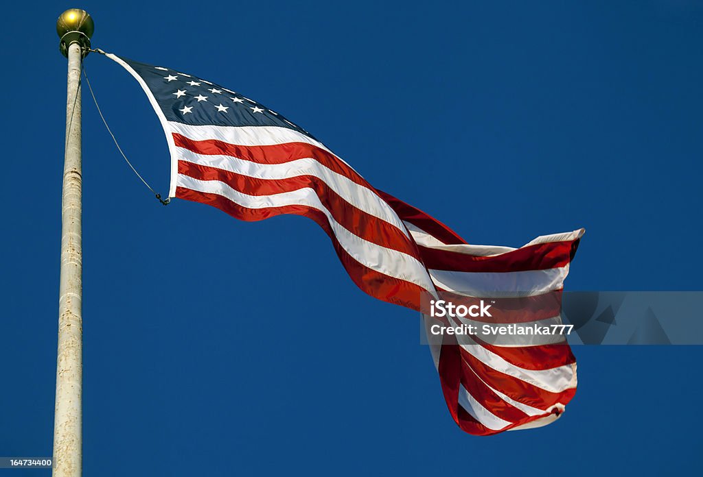 Bandera estadounidense. - Foto de stock de Azul libre de derechos