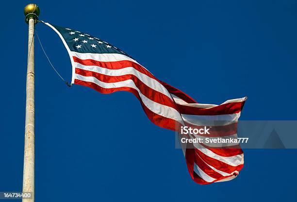 Bandera Estadounidense Foto de stock y más banco de imágenes de Azul - Azul, Azul real, Bandera